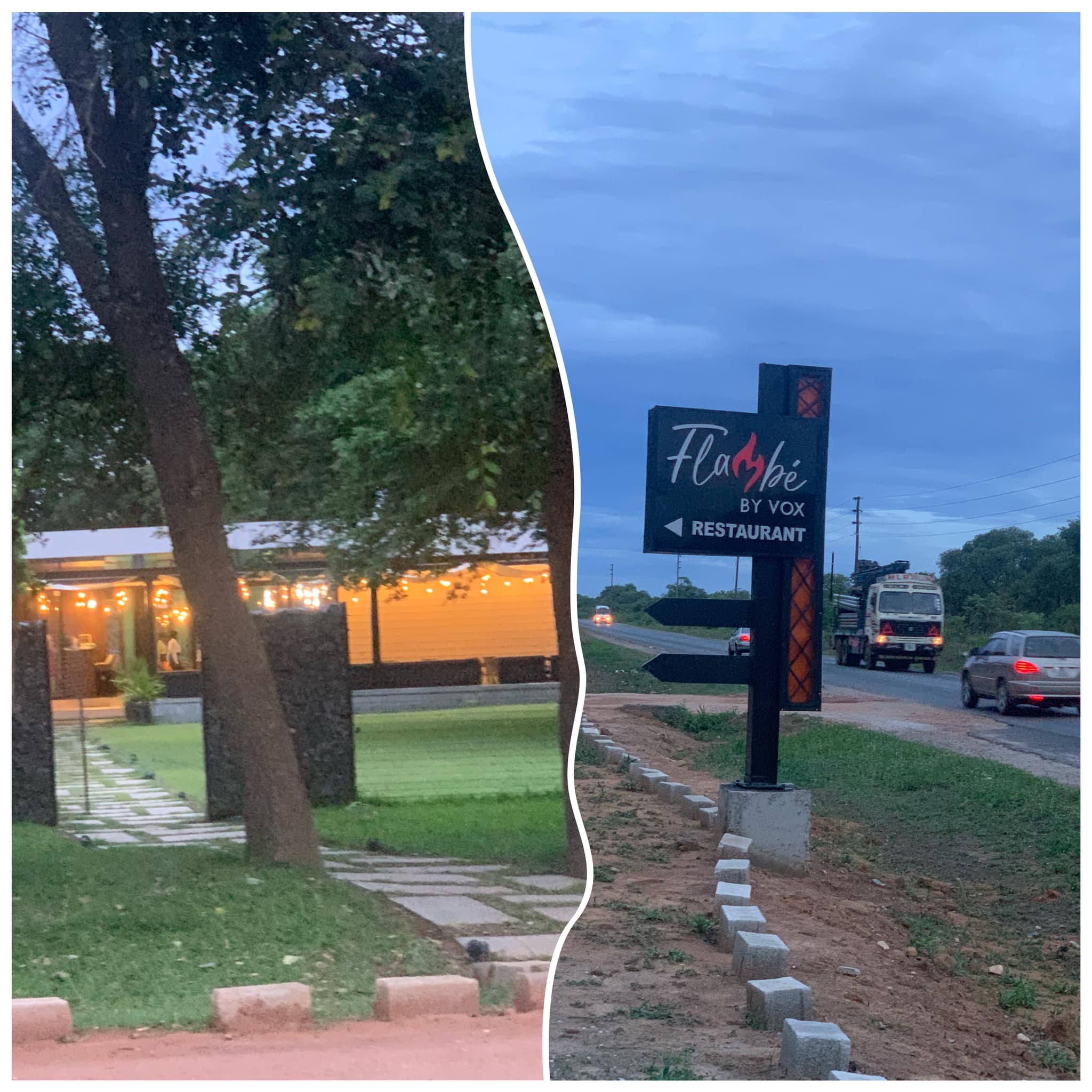 Flambé by Vox along great East road really disappointed us!